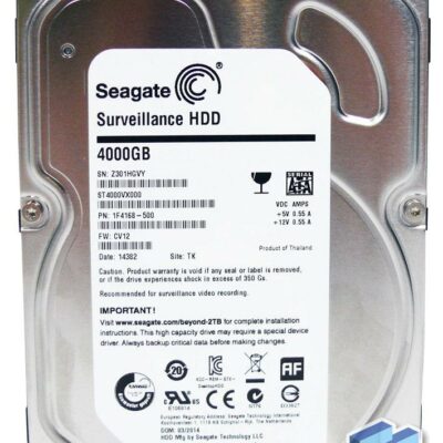 Seagate Surveillance HDD 4TB Serial ATA 600 (6Gbps) - 64MB Cache @ 5900rpm