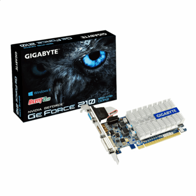 GIGABYTE nVidia GeForce GT210 - 1024MB DDR3, 64-Bit Memory Bus, PCI Express 2.0