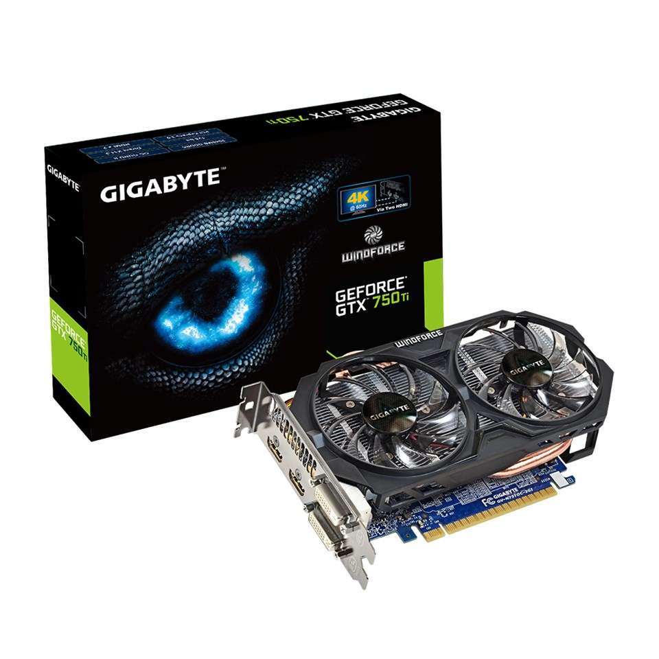 GIGABYTE nVidia GeForce GTX750Ti - 2048MB GDDR5