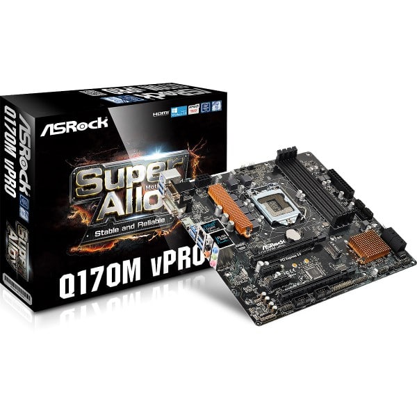 ASRock® Intel Q170M vPro, Q170 Chipset, Socket 1151